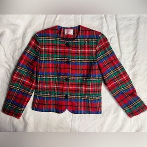 Vintage Pendleton Petite Plaid Wool Jacket | Made in USA | Size 10